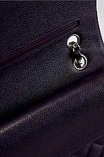 FWRD Renew Chanel Medium Caviar Classic Double Flap Shoulder Bag in Purple, view 8, click to view large image.