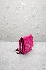 FWRD Renew Chanel Matelasse Caviar Classic Chain Wallet Bag in Pink, view 4, click to view large image.