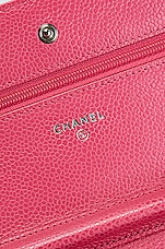 FWRD Renew Chanel Matelasse Caviar Classic Chain Wallet Bag in Pink, view 5, click to view large image.