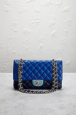 FWRD Renew Chanel 2016 Medium Matelasse 25 Classic Double Flap Bag in Blue, view 2, click to view large image.