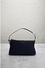 FWRD Renew Fendi Mama Baguette Shoulder Bag in Navy, view 3, click to view large image.