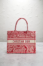 FWRD Renew Dior Book Tote Bag in Red, view 2, click to view large image.