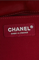 FWRD Renew Chanel Lambskin Chevron Leo Lion Flap Bag in Red, view 5, click to view large image.