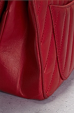 FWRD Renew Chanel Lambskin Chevron Leo Lion Flap Bag in Red, view 8, click to view large image.