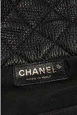 FWRD Renew Chanel Quilted Calfskin XXL Travel Flap Bag in Black, view 6, click to view large image.