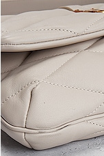 FWRD Renew Saint Laurent Le 5 A 7 Matelasse Shoulder Bag in Crema Soft, view 8, click to view large image.