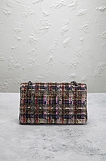 FWRD Renew Chanel Tweed Medium Double Flap Bag in Multi, view 3, click to view large image.
