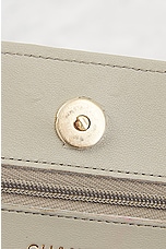 FWRD Renew Chanel Lambskin Wallet On Chain in Gray, view 7, click to view large image.