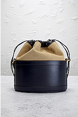FWRD Renew Gucci Horsebit 1955 Bucket Bag in Navy, view 3, click to view large image.
