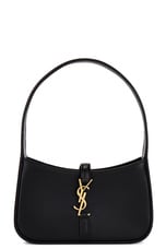 FWRD Renew Saint Laurent Micro Le 5 A 7 Hobo Bag in Nero, view 1, click to view large image.
