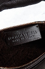 FWRD Renew Bottega Veneta Mini Jodie Merinos Aviator Top Handle Bag in Dark Brown & Fondant, view 5, click to view large image.