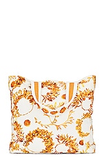 FWRD Renew Chanel Coco Printed Terry Beach Tote Bag in Multi, view 1, click to view large image.