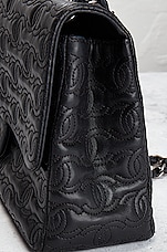 FWRD Renew Chanel 2014 Embroidery Jumbo Classic Flap Bag in Black, view 8, click to view large image.