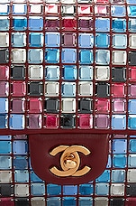 FWRD Renew Chanel 2015 Medium Mosaic Shoulder Bag in Multi, view 6, click to view large image.