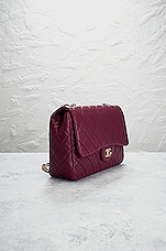 FWRD Renew Chanel Jumbo Classic Flap Shoulder Bag in Purple, view 4, click to view large image.