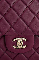 FWRD Renew Chanel Jumbo Classic Flap Shoulder Bag in Purple, view 6, click to view large image.