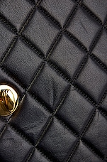 FWRD Renew Chanel Jumbo XL Quilted Turnlock Half Flap Shoulder Bag in Black, view 9, click to view large image.