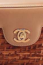 FWRD Renew Chanel Vintage CC Wicker Basket Bag in Beige, view 6, click to view large image.