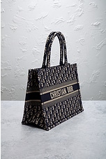 FWRD Renew Dior Book Tote Bag in Black, view 4, click to view large image.