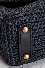 FWRD Renew Chanel Raffia Flap Bag in Blue, view 8, click to view large image.