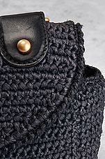 FWRD Renew Chanel Raffia Flap Bag in Blue, view 9, click to view large image.