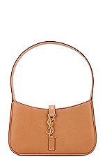 FWRD Renew Saint Laurent Micro Le 5 A 7 Hobo Bag in Vintage Brown, view 1, click to view large image.