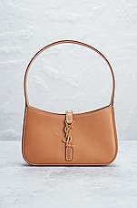 FWRD Renew Saint Laurent Micro Le 5 A 7 Hobo Bag in Vintage Brown, view 2, click to view large image.