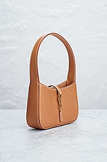 FWRD Renew Saint Laurent Micro Le 5 A 7 Hobo Bag in Vintage Brown, view 4, click to view large image.