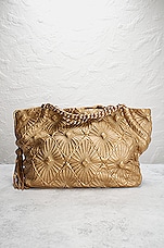 FWRD Renew Chanel Ca D'Oro Tote Bag in Gold, view 2, click to view large image.