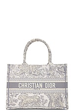 FWRD Renew Dior Book Tote Bag in Grey, view 1, click to view large image.