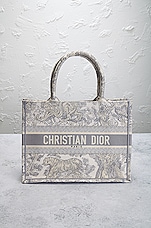 FWRD Renew Dior Book Tote Bag in Grey, view 2, click to view large image.