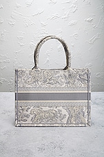 FWRD Renew Dior Book Tote Bag in Grey, view 3, click to view large image.