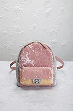 FWRD Renew Chanel Sequin Waterfall Backpack in Multi, view 2, click to view large image.