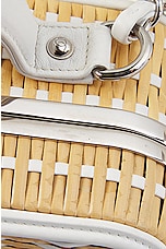 FWRD Renew Chanel 2019 Raffia Rattan Filigree Vanity Bag in Neutral, view 9, click to view large image.