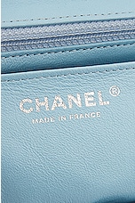 FWRD Renew Chanel Tweed Chain Shoulder Bag in Blue, view 6, click to view large image.