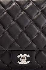 FWRD Renew Chanel Lambskin Quilted Flap Chain Shoulder Bag in Gray, view 6, click to view large image.