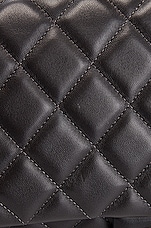 FWRD Renew Chanel Lambskin Quilted Flap Chain Shoulder Bag in Gray, view 7, click to view large image.