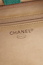 FWRD Renew Chanel Caviar Timeless CC 2Way Vanity Bag in Turquoise, view 5, click to view large image.