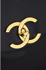 FWRD Renew Chanel Vintage Caviar Front Pocket Shoulder Bag in Black, view 6, click to view large image.