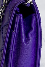 FWRD Renew Chanel Quilted Coco Mark Chain Shoulder Bag in Purple, view 7, click to view large image.