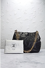 FWRD Renew Chanel Caviar Chain Shoulder Bag in Black, view 10, click to view large image.