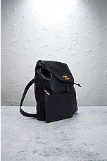 FWRD Renew Chanel Caviar Triple Coco Turnlock Chain Backpack in Black, view 4, click to view large image.