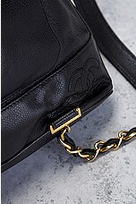 FWRD Renew Chanel Caviar Triple Coco Turnlock Chain Backpack in Black, view 8, click to view large image.