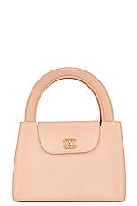 FWRD Renew Chanel Top Handle Bag in Pink