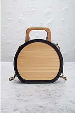 FWRD Renew Chanel Wood Vanity Bag in Brown, view 3, click to view large image.