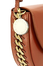 FWRD Renew Stella McCartney Medium Frayme Flap Shoulder Bag in Brick, view 6, click to view large image.