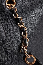 FWRD Renew Chanel Turnlock Flap Tote Bag in Black, view 9, click to view large image.
