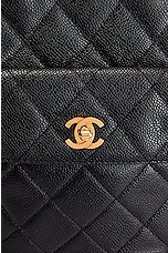 FWRD Renew Chanel Medium Double Turnlock Caviar Tote Bag in Black, view 6, click to view large image.