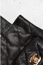 FWRD Renew Chanel Medium Double Turnlock Caviar Tote Bag in Black, view 7, click to view large image.