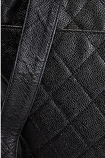 FWRD Renew Chanel Medium Double Turnlock Caviar Tote Bag in Black, view 9, click to view large image.